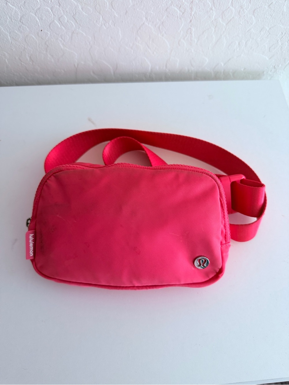 Lululemon Pink Crossbody Belt Bag Fanny Pack Adjustable Strap O/S